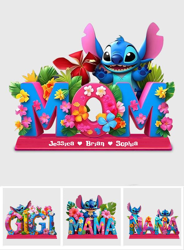 Mama Ohana - Personalized Ohana Custom Shaped Acrylic Plaque