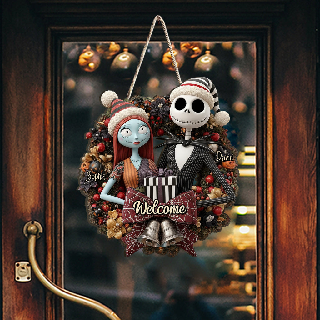 Welcome To Our House - Personalized Nightmare Custom Shaped Wood Sign