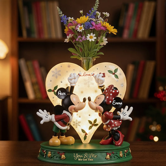 This Is Us - Perfect Gift For Couples - Personalized Mouse Custom Shape Acrylic Flower Vase