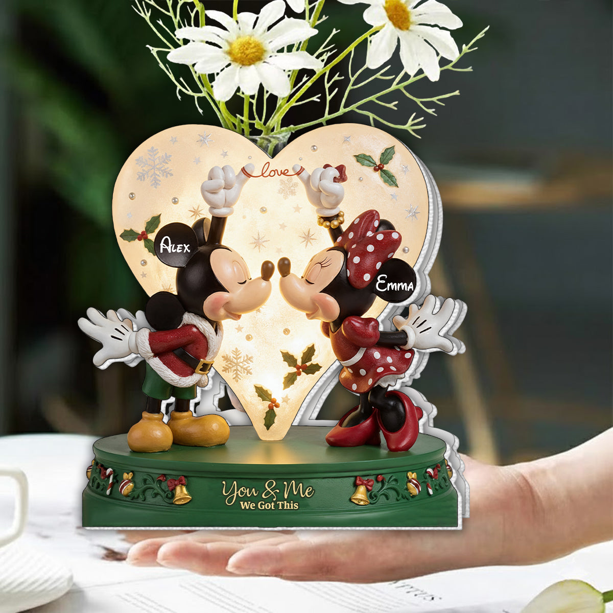This Is Us - Perfect Gift For Couples - Personalized Mouse Custom Shape Acrylic Flower Vase