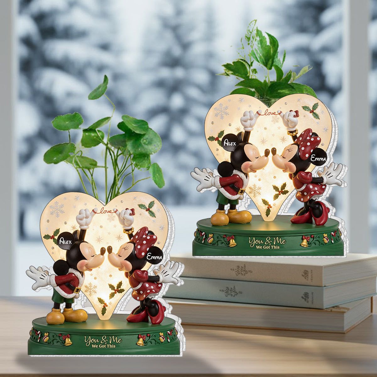 This Is Us - Perfect Gift For Couples - Personalized Mouse Custom Shape Acrylic Flower Vase