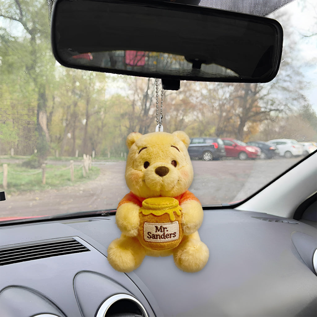 Honey Bear - Personalized Yellow Bear Plush Keychain