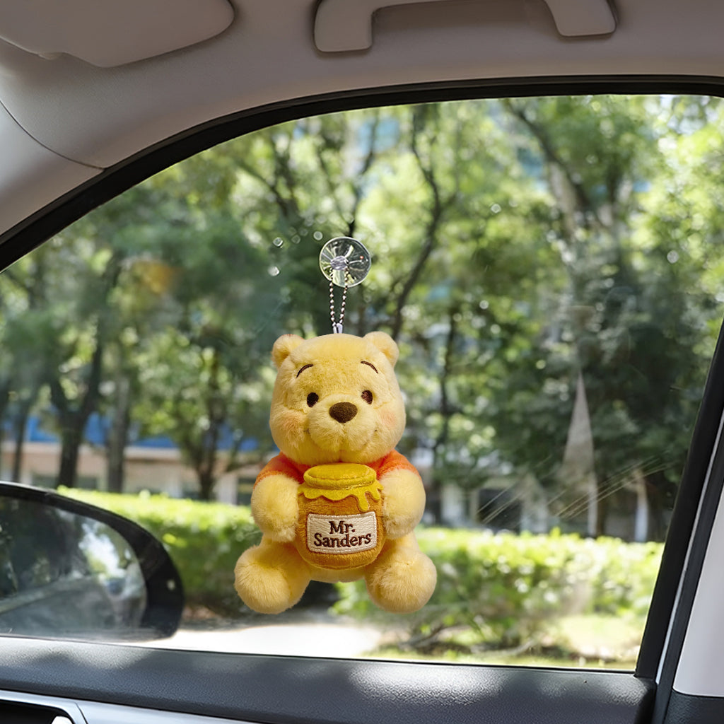 Honey Bear - Personalized Yellow Bear Plush Keychain