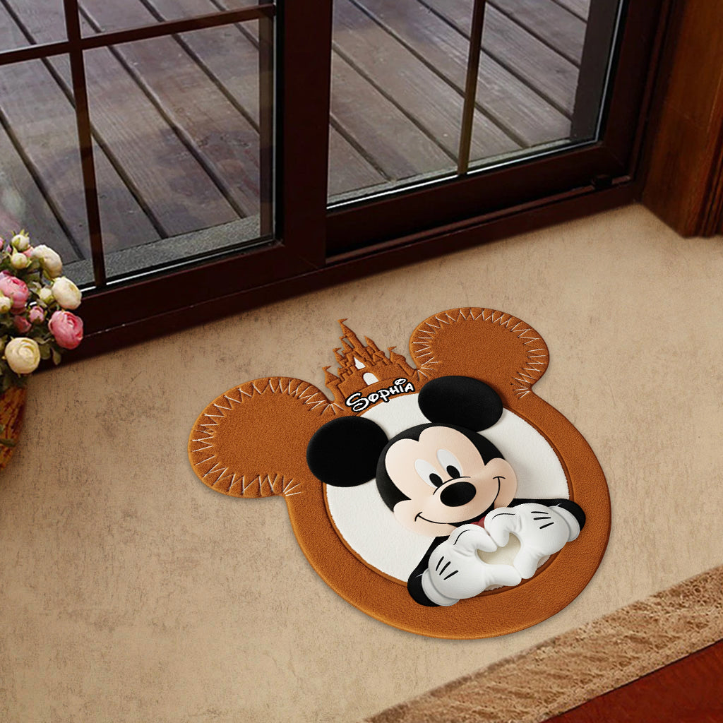 Magical Moments - Personalized Mouse Shaped Doormat/ Rug