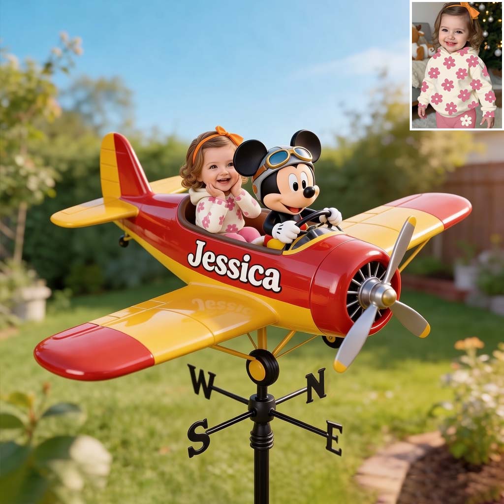 Fly With Mouse Friend - Personalized Mouse Weather Vane