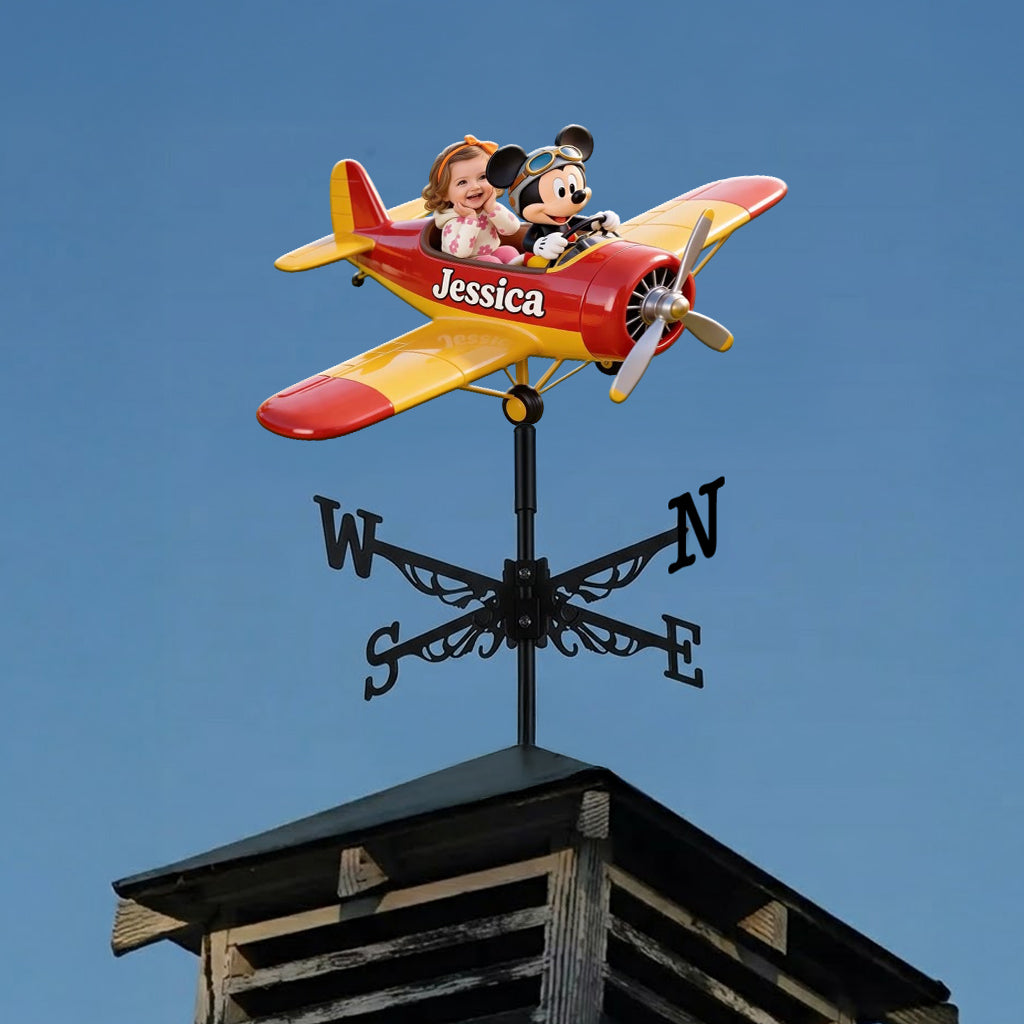 Fly With Mouse Friend - Personalized Mouse Weather Vane