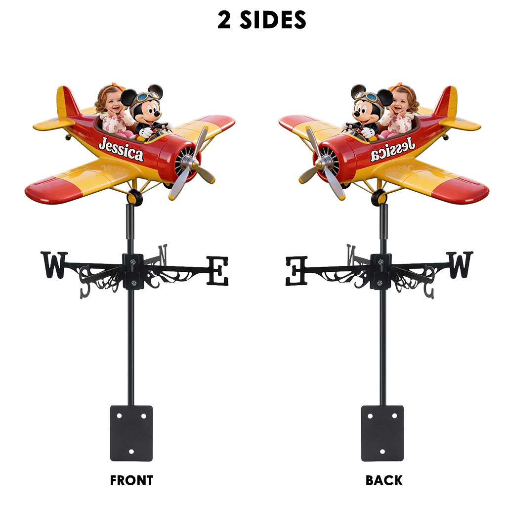 Fly With Mouse Friend - Personalized Mouse Weather Vane