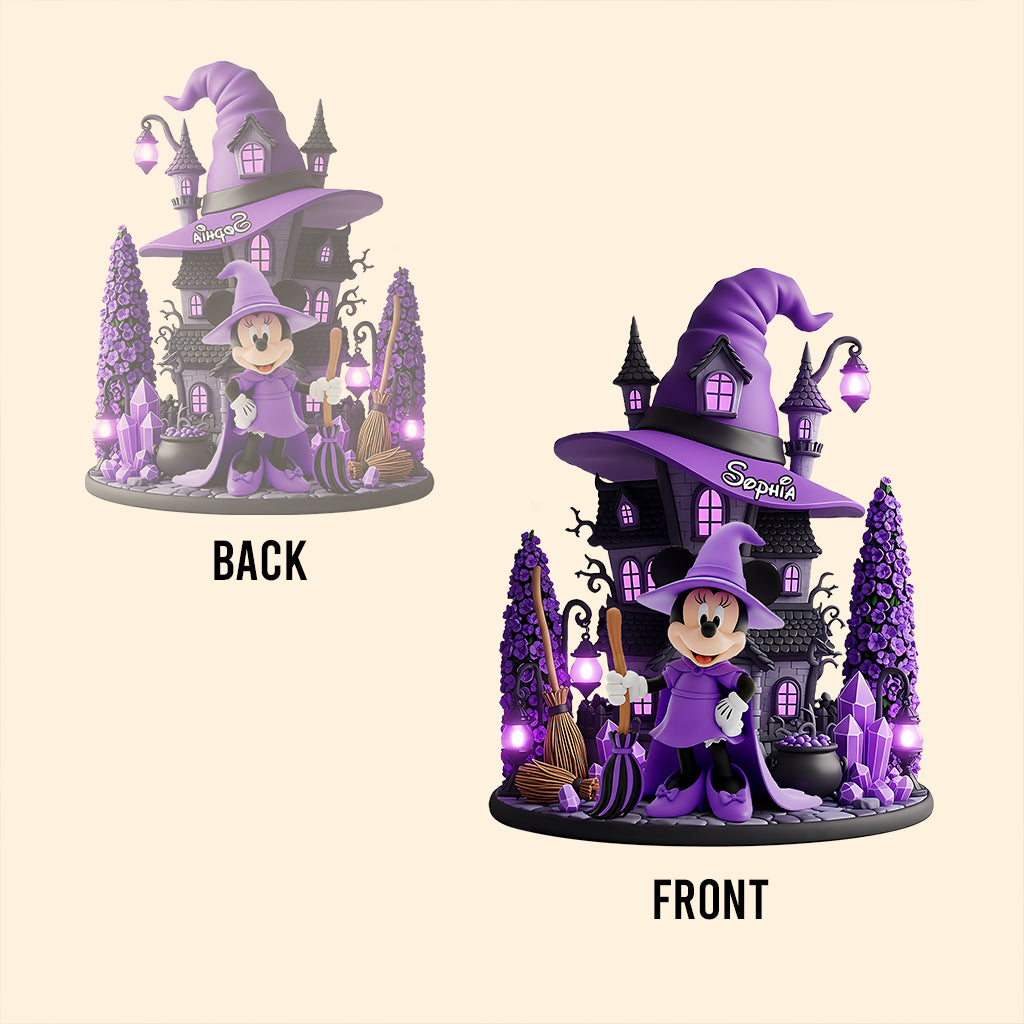 Magical Witch - Personalized Mouse Custom Shaped Acrylic Plaque