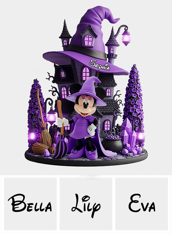 Magical Witch - Personalized Mouse Custom Shaped Acrylic Plaque