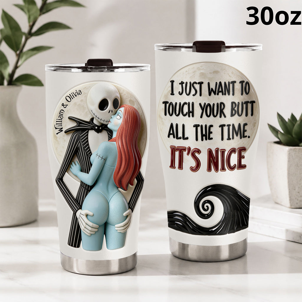 Naughty Spooky Couple - Personalized Nightmare Tumbler
