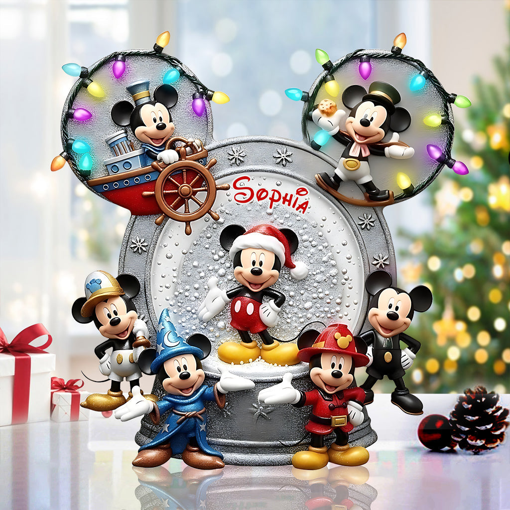 Big Ears Mouse Friend - Personalized Mouse Custom Shaped Acrylic Plaque