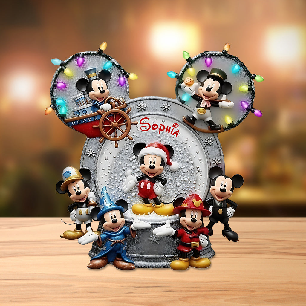 Big Ears Mouse Friend - Personalized Mouse Custom Shaped Acrylic Plaque