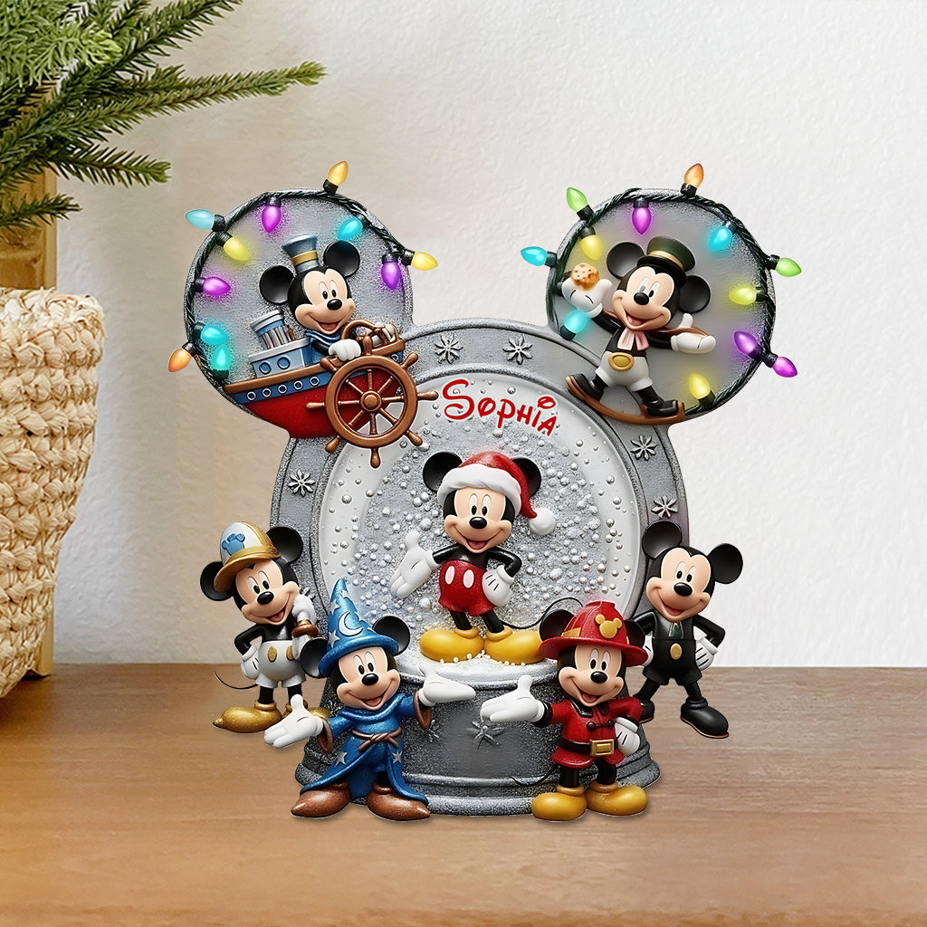 Big Ears Mouse Friend - Personalized Mouse Custom Shaped Acrylic Plaque