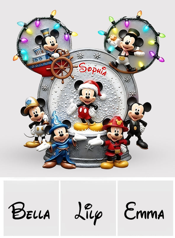 Big Ears Mouse Friend - Personalized Mouse Custom Shaped Acrylic Plaque