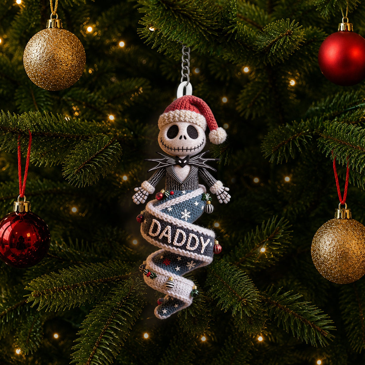 Dark Christmas - Personalized Nightmare Plush Ornament