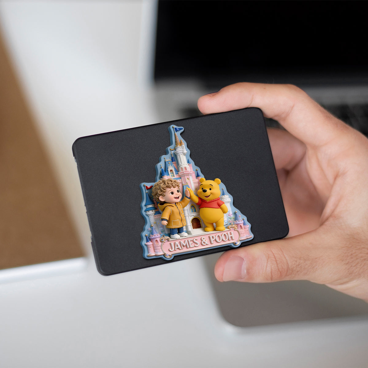 Any Photo Magical Friends - Personalized Mouse Magnet
