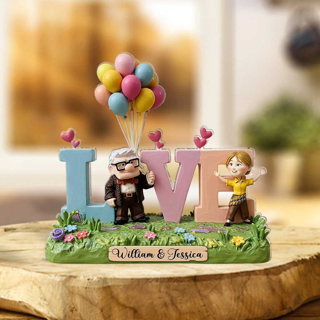 You & Me - Personalized Couple Custom Shaped Acrylic Plaque