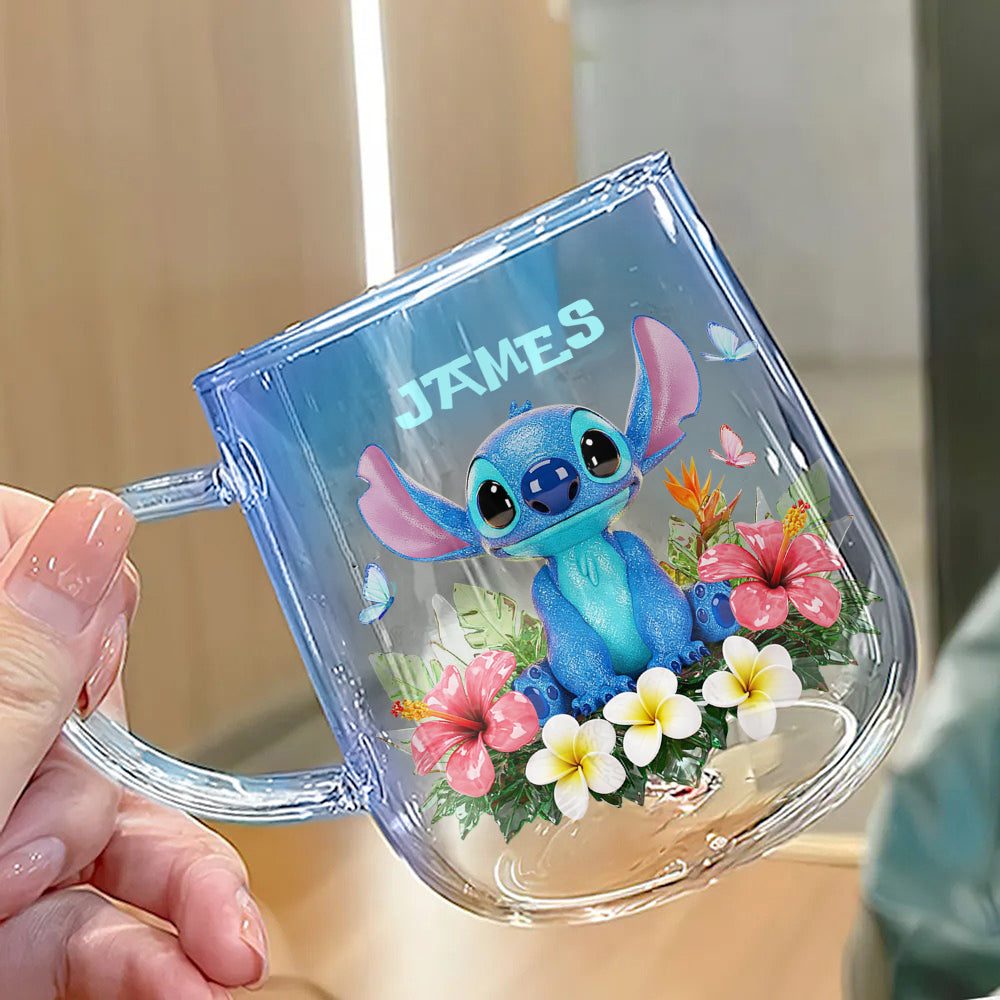 I'm Yours No Return Or Refunds - Personalized Ohana Gradient Glass Mug