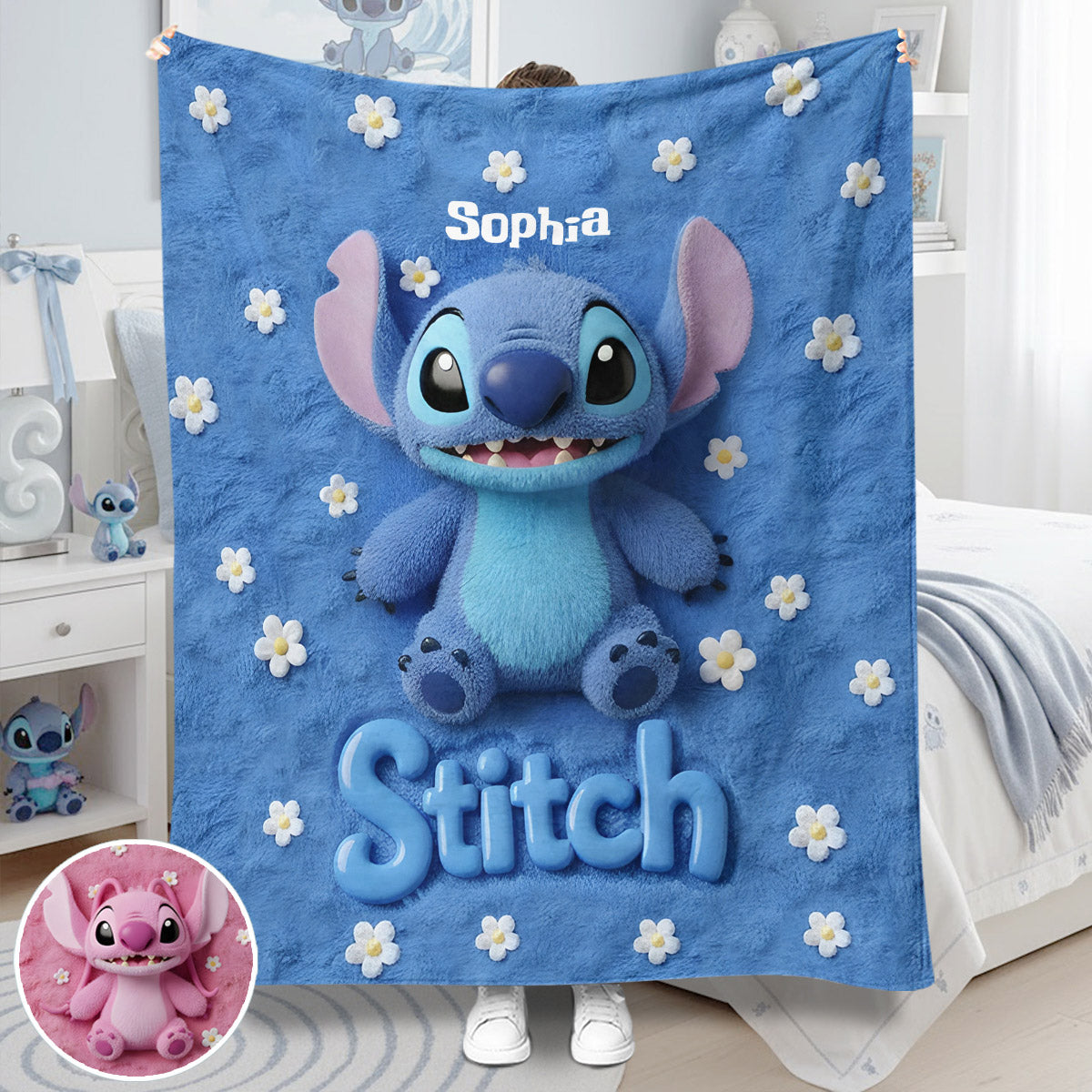 Fluffy Monster Effect - Personalized Ohana Blanket