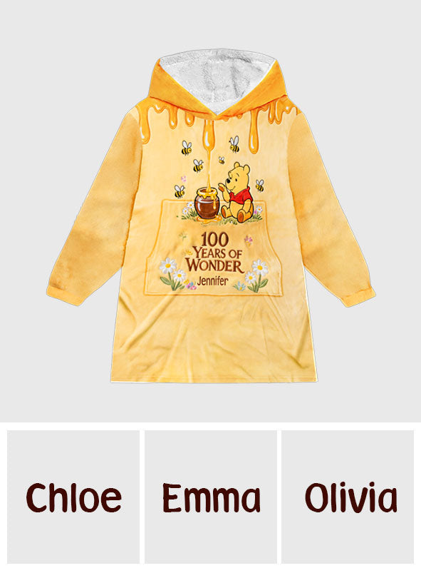 100 Years Of Wonder - Personalized Mouse Blanket Hoodie