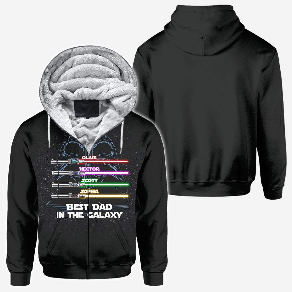 Best Dad In The Galaxy - Personalized The Force All Over Shirt