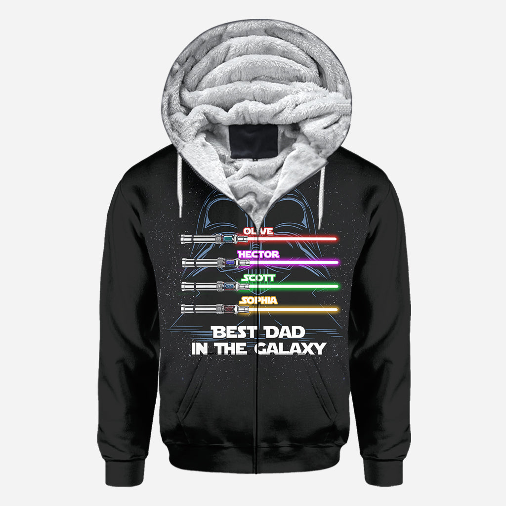 Best Dad In The Galaxy - Personalized The Force All Over Shirt