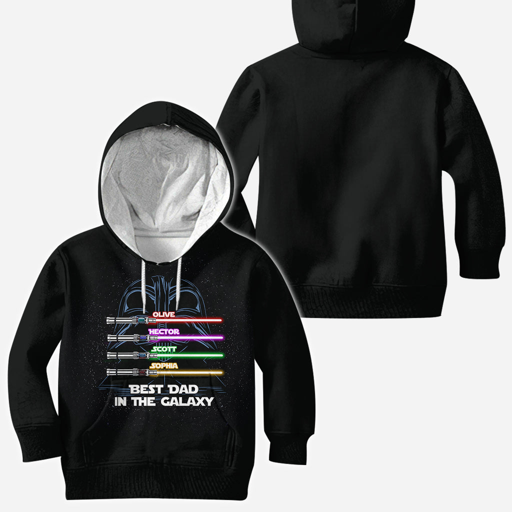 Best Dad In The Galaxy - Personalized The Force All Over Shirt