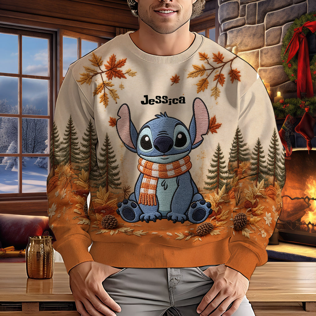 Fall Vibes - Personalized Ohana Ugly Sweater