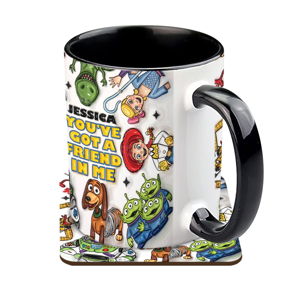You've Got A Friend In Me - Personalized Toy Story Accent Mug & Coaster