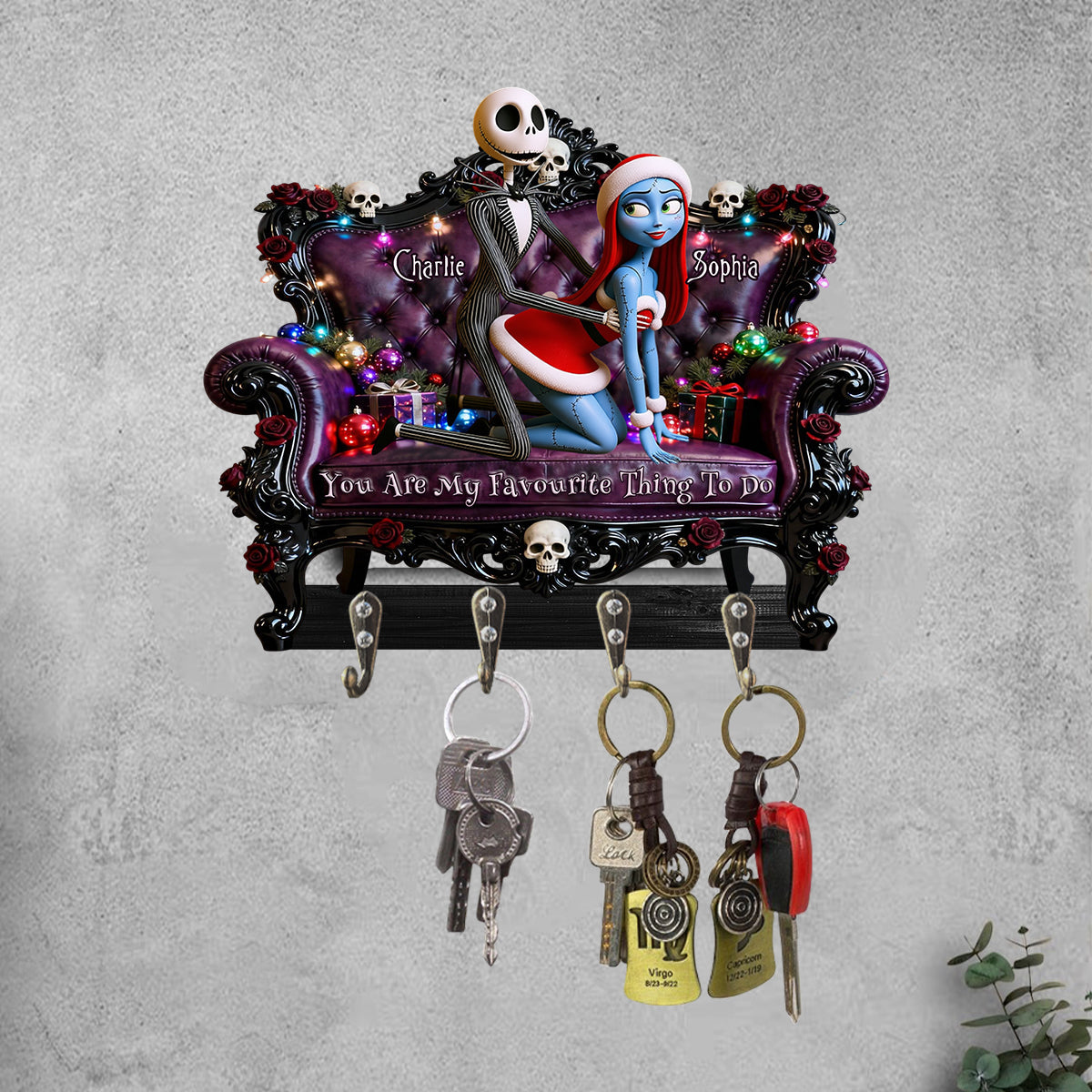 You Are My Favourite Thing To Do - Personalized Nightmare Custom Shaped Hanging Rack