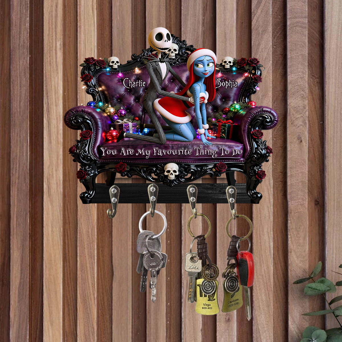 You Are My Favourite Thing To Do - Personalized Nightmare Custom Shaped Hanging Rack