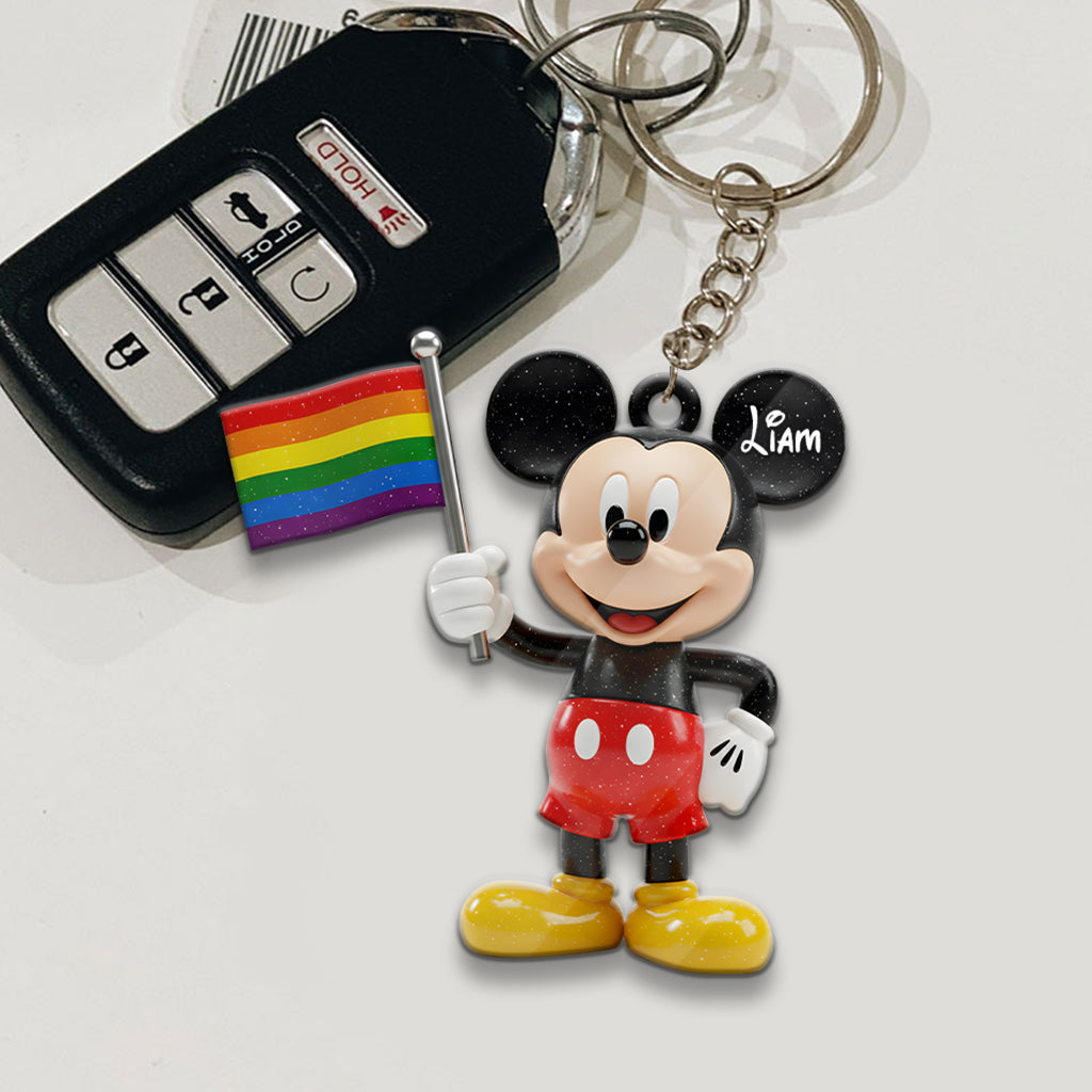 Love Is Love - Personalized LGBT Support Keychain