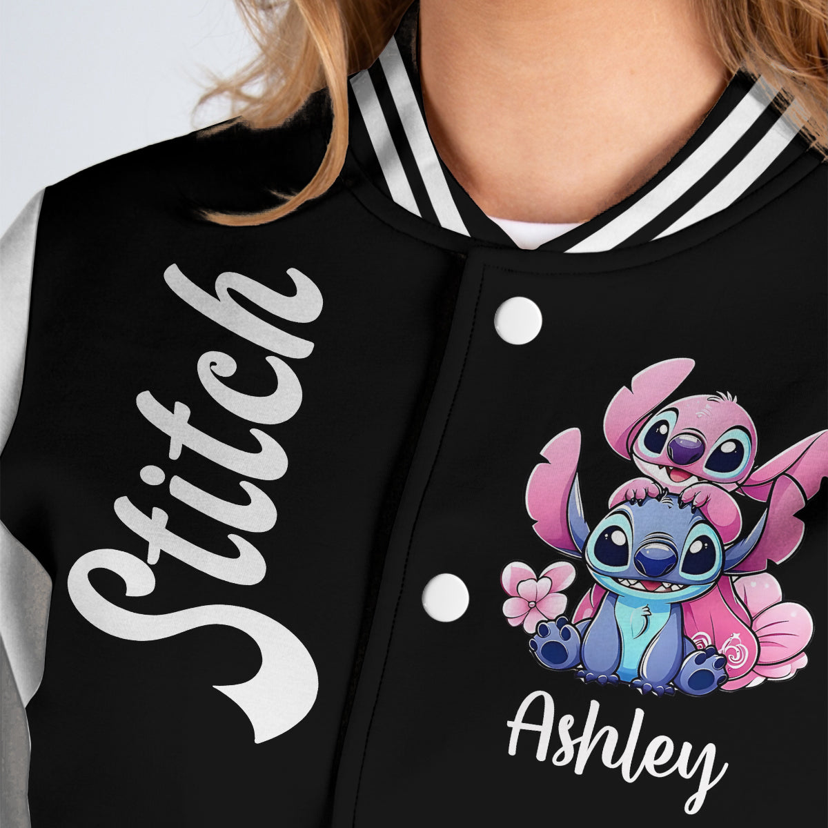 Ohana Means Family - Personalized Ohana Varsity Jacket