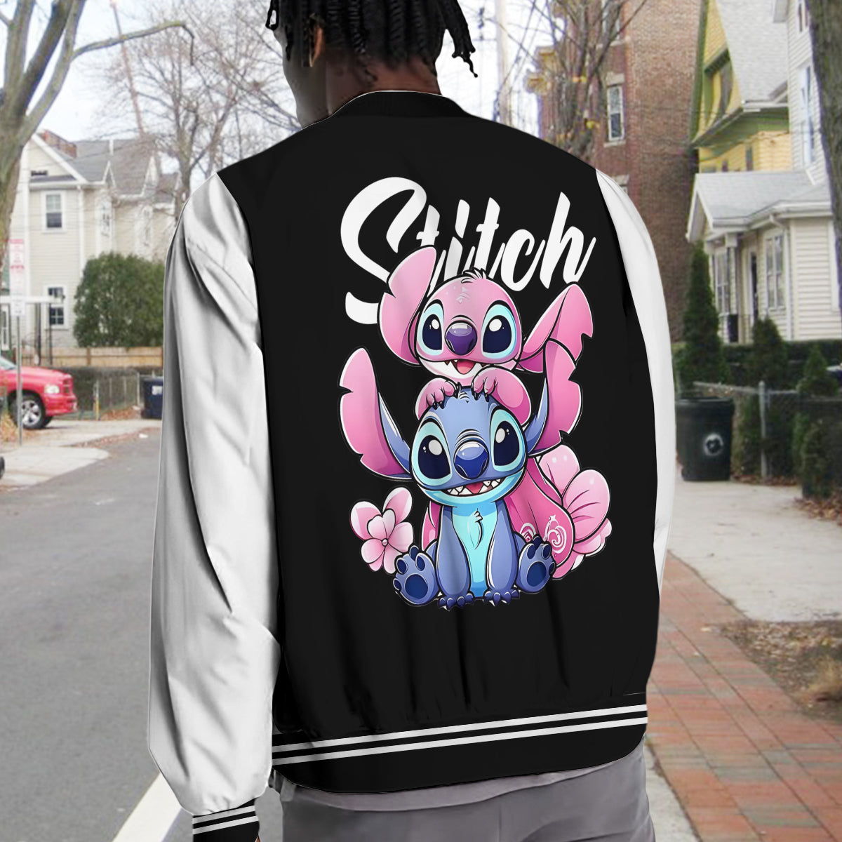 Ohana Means Family - Personalized Ohana Varsity Jacket