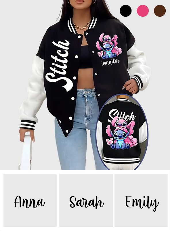 Ohana Means Family - Personalized Ohana Varsity Jacket