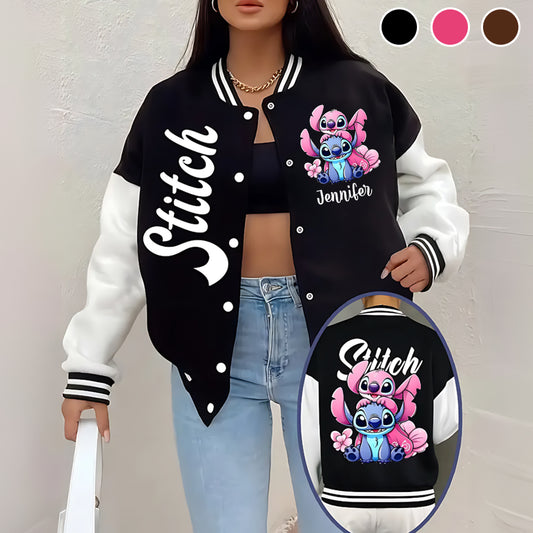Ohana Means Family - Personalized Ohana Varsity Jacket
