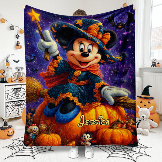 Spooky Night - Personalized Mouse Blanket