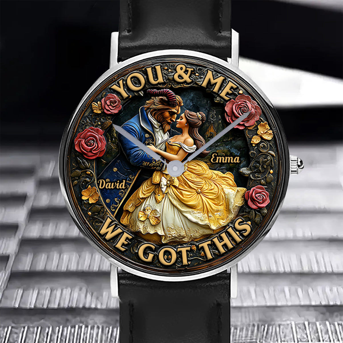 You & Me We Got This - Personalized Couple Hand Watch