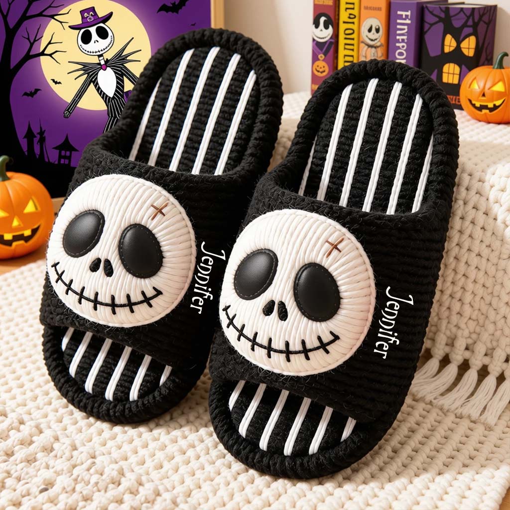 Nightmare Duo - Personalized Nightmare Open-Toe Slippers