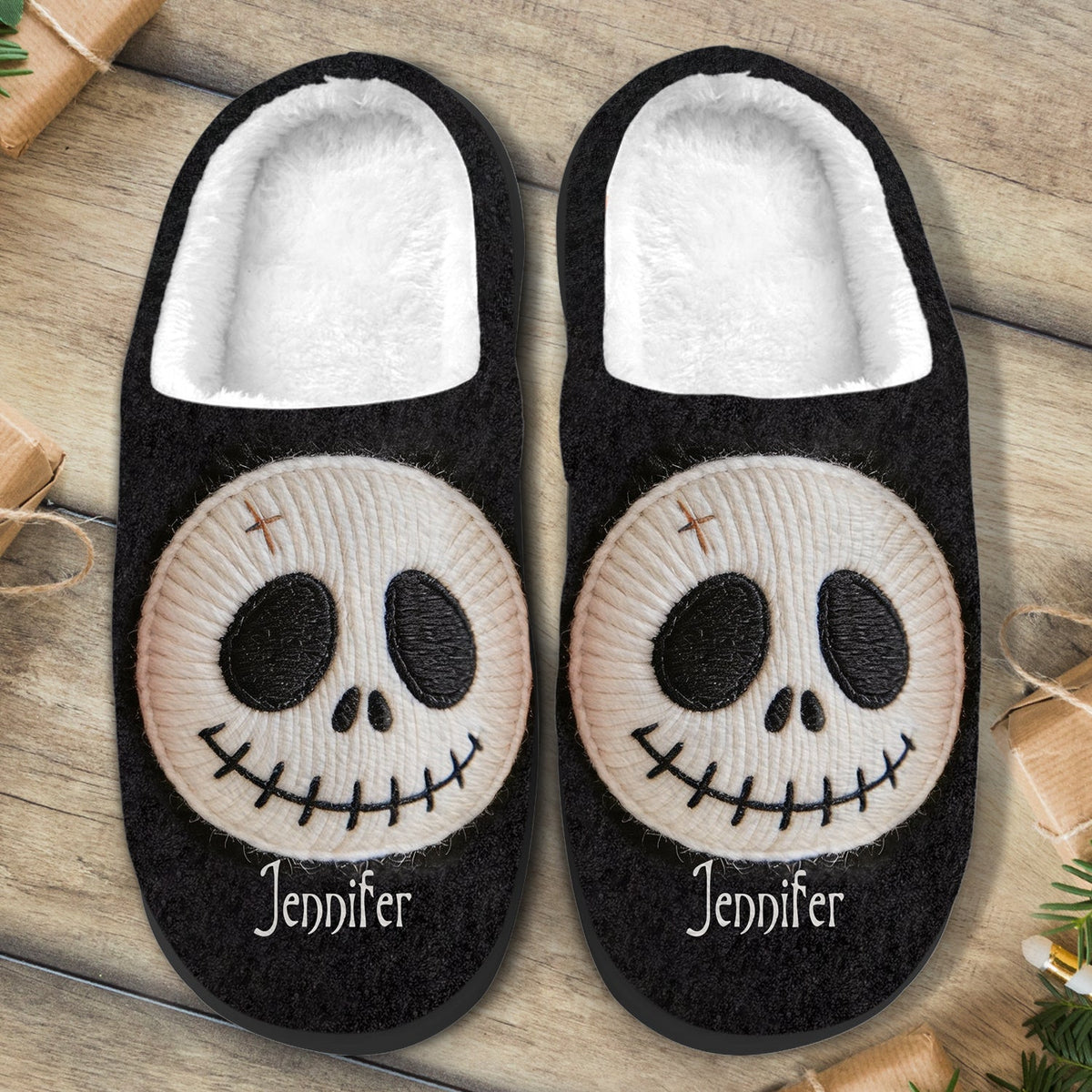 Nightmare Duo - Personalized Nightmare Open-Toe Slippers