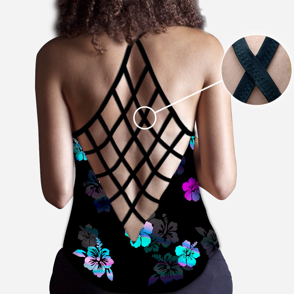 Ohana Means Family - Personalized Ohana Cross Tank Top and Leggings