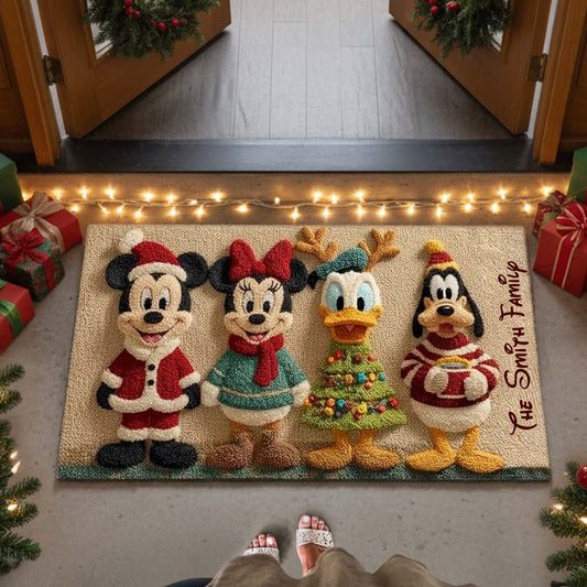 Magical Christmas - Personalized Mouse Non-Slip Tufted Rug