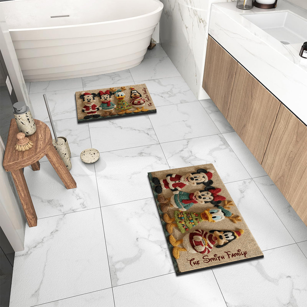 Magical Christmas - Personalized Mouse Non-Slip Tufted Rug