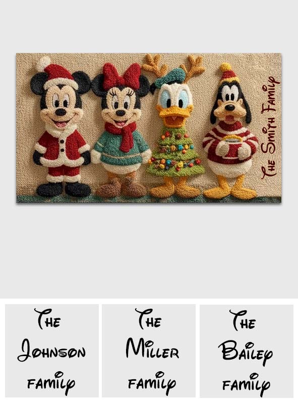 Magical Christmas - Personalized Mouse Non-Slip Tufted Rug