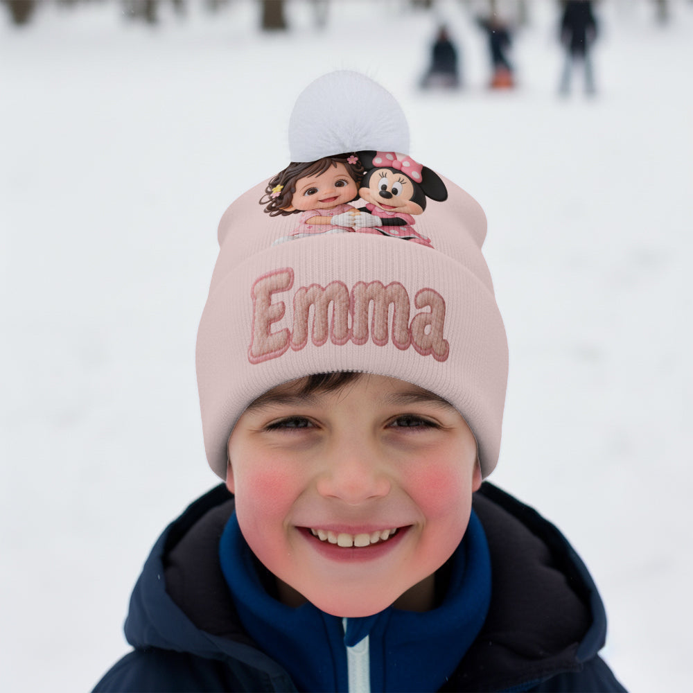 Any Photo, Any Character - Gift For Kids - Personalized Kid Beanie Hat