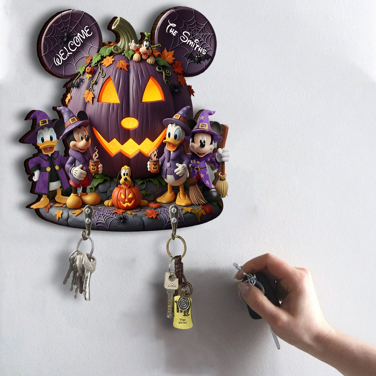 Magical Season - Personalized Mouse Custom Shaped Key Rack