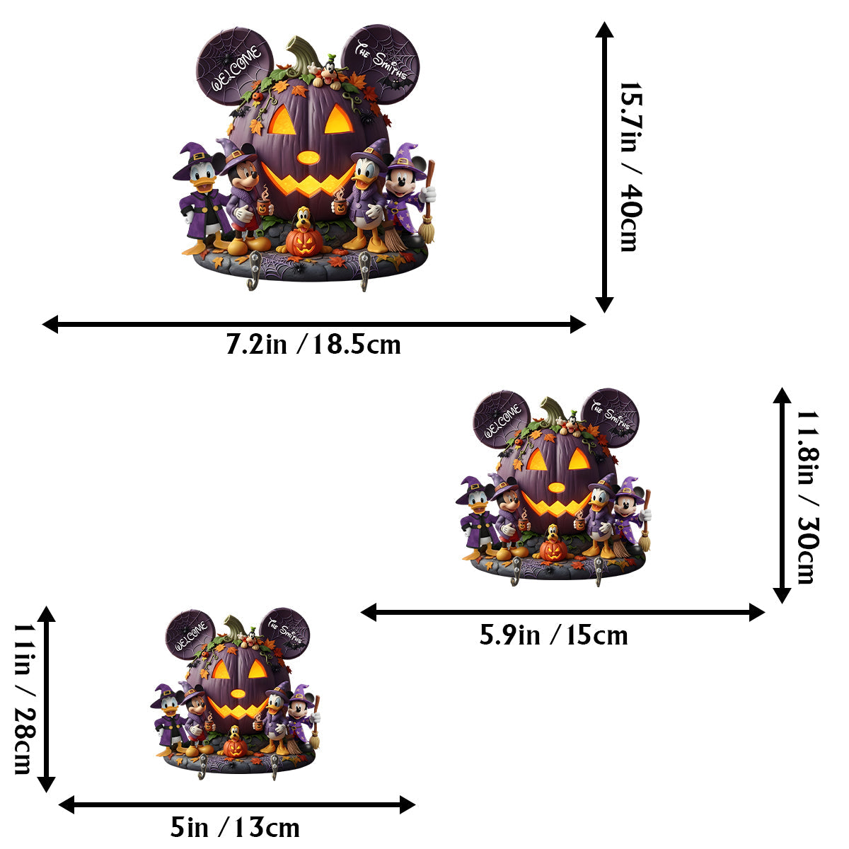 Magical Season - Personalized Mouse Custom Shaped Key Rack