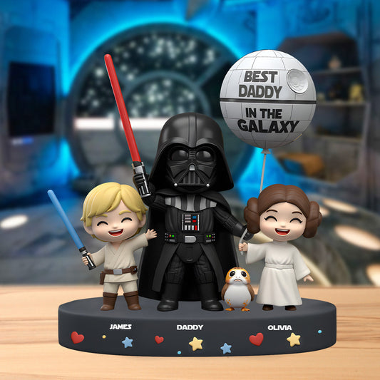 Best Dad In The Galaxy - Personalized The Force Custom Shaped Acrylic Plaque