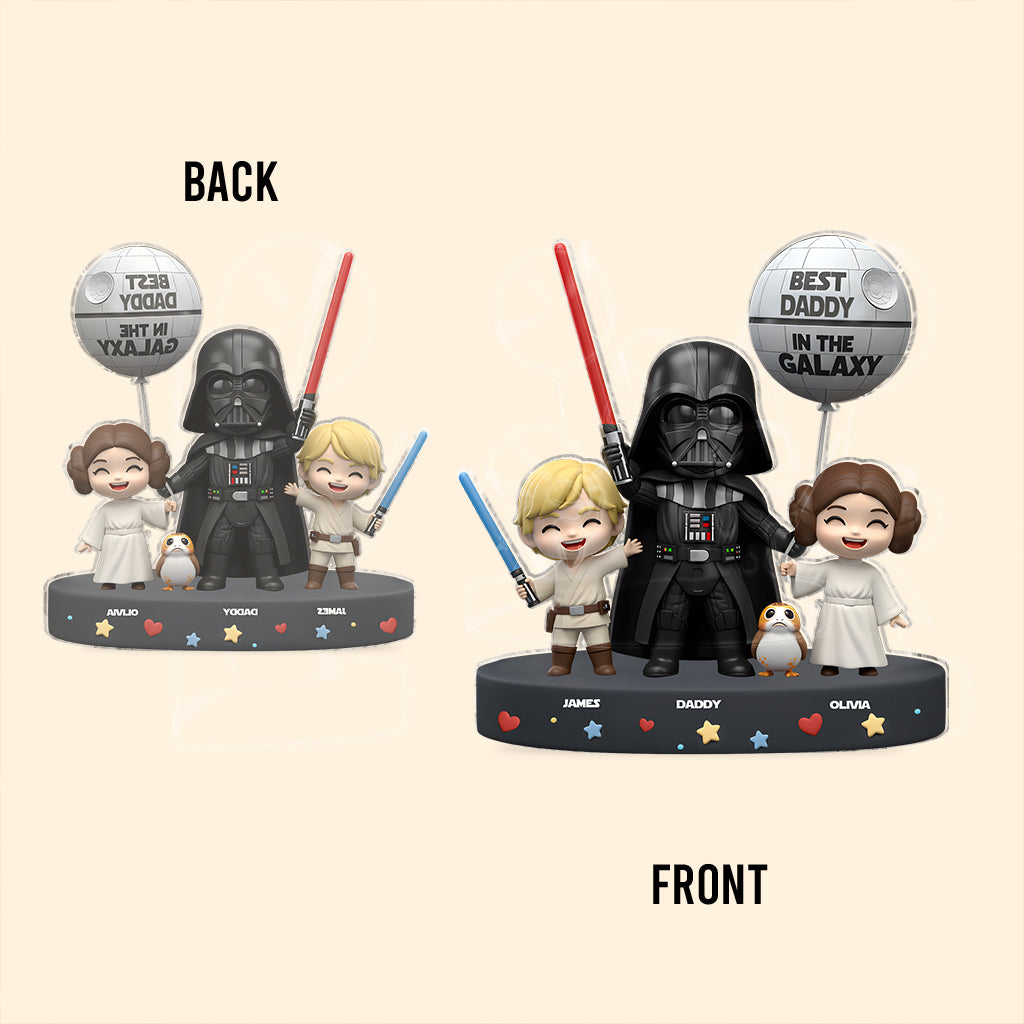 Best Dad In The Galaxy - Personalized The Force Custom Shaped Acrylic Plaque