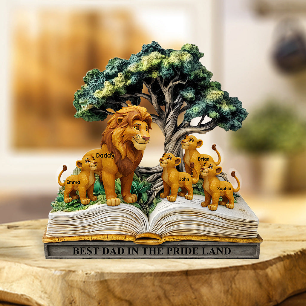 Best Dad In The Pride Land - Personalized Father Custom Shaped Acrylic Plaque